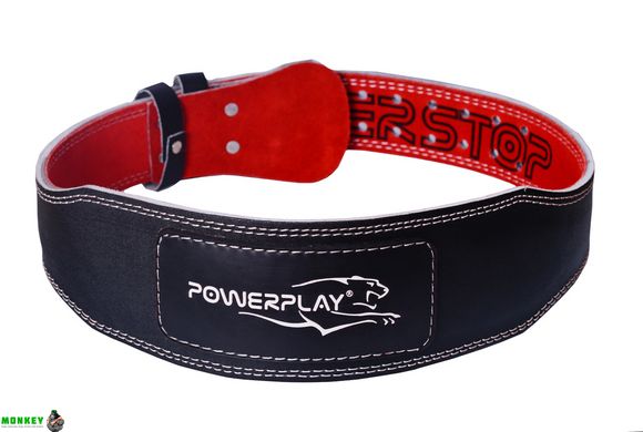 Пояс для тяжелой атлетики PowerPlay 5085 черно-красный XS