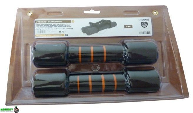 Гантели для фитнеса и аэробики в неопрене Power System Fitness Dumbells 1 kg PS-4010 ( 2шт )