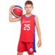 Форма баскетбольная подростковая NB-Sport NBA SIXERS 25 BA-0904 M-2XL красный-синий