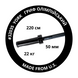 Гриф олимпийский прямой York Fitness 220см (50мм) черный