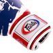 Рукавички боксерські шкіряні FAIRTEX BGV1-THAI 14 унцій THAI PRINT білий-синій-червоний
