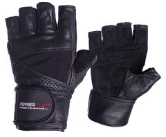 Перчатки для фитнеса и тяжелой атлетики PowerPlay 2042 черные S
