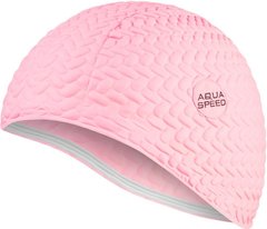 Шапка для плавання Aqua Speed ​​BOMBASTIC TIC-TAC 5716 пастельно-рожевий Жін OSFM