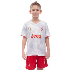 Форма футбольна дитяча JUVENTUS RONALDO 7 гостьова 2020 SP-Planeta CO-1035 (р-р 20-28-6-14років, 110-155см, білий-червоний)