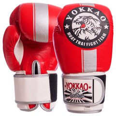 Боксерські рукавиці шкіряні YOKKAO YK016 10-16 унцій кольори в асортименті