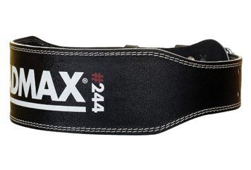 Пояс для тяжелой атлетики MadMax MFB-244 Sandwich кожаный Black L
