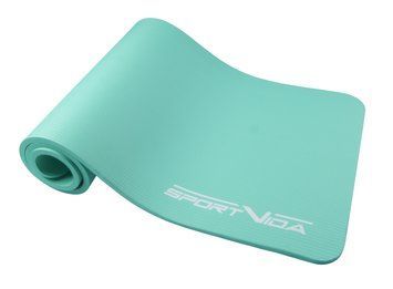 Килимок (мат) спортивний SportVida NBR 180 x 60 x 1 см для йоги та фітнесу SV-HK0067 Mint