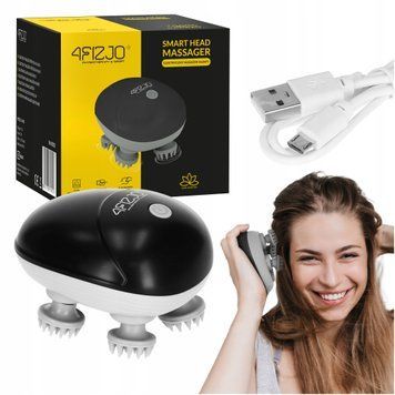 Электрический массажер для головы 4FIZJO Smart Head Massager Black (P-5907739319517)