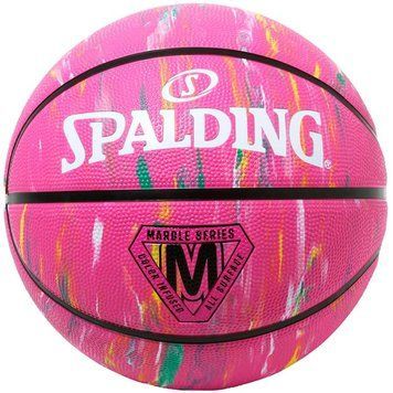Мяч баскетбольный Spalding Marble Series розовый, мультиколор Уни 5