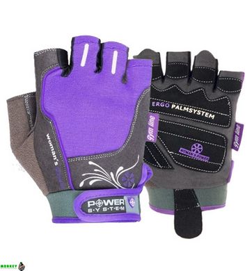 Перчатки для фитнеса и тяжелой атлетики Power System Woman’s Power PS-2570 женские Purple XS