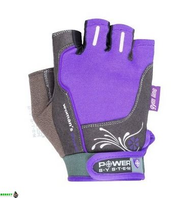 Рукавички для фітнесу і важкої атлетики Power System Woman’s Power PS-2570 жіночі Purple XS