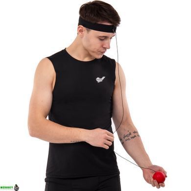 Пневмотренажер для бокса fight ball SP-Sport BO-0374B черный-красный