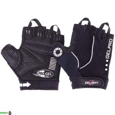 Перчатки для фитнеса и тяжелой атлетики Zelart SB-161579 S-XXL черный