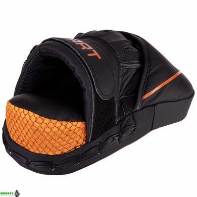 Лапа Вигнута для боксу та єдиноборств Zelart VL-3148 Чорний-червоний 25x18x5см 2шт