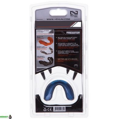 Капа боксерская односторонняя VENUM PREDATOR VN0620 черный-синий