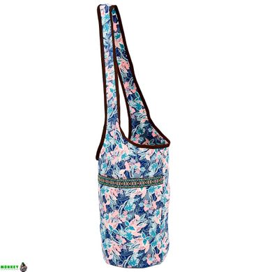 Сумка для фітнесу та йоги через плечо KINDFOLK Yoga bag SP-Sport FI-8364-2 рожевий-блакитний