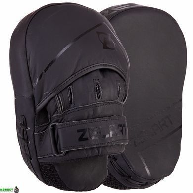 Лапа Вигнута для боксу та єдиноборств Zelart VL-3148 Чорний-червоний 25x18x5см 2шт