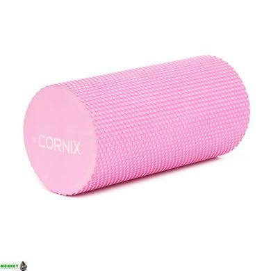 Массажный ролик Cornix EVA+ 30 x 15 см (валик, роллер) XR-0298 Pink