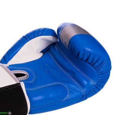 Рукавички шкіряні боксерські YOKKAO YK016 Червоний-сірий 14 унції