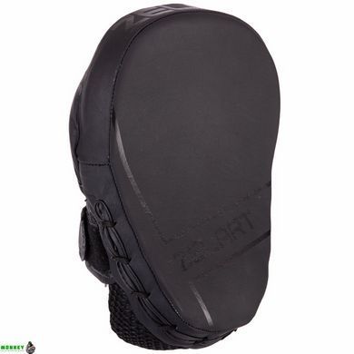 Лапа Вигнута для боксу та єдиноборств Zelart VL-3148 Чорний-червоний 25x18x5см 2шт