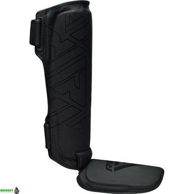 Захист гомілки та стопи RDX F6 KARA Shin Instep Guards Black L