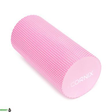Массажный ролик Cornix EVA+ 30 x 15 см (валик, роллер) XR-0298 Pink