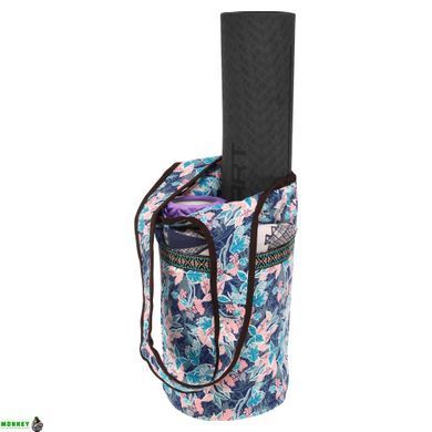 Сумка для фітнесу та йоги через плечо KINDFOLK Yoga bag SP-Sport FI-8364-2 рожевий-блакитний