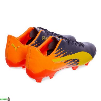 Бутсы футбольные SP-Sport PM 947-2 размер 40-45 черный-оранжевый