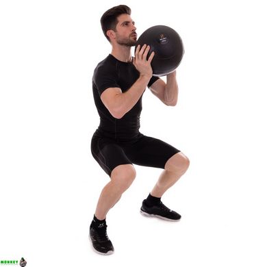 М'яч медичний слембол для кросфіту Zelart SLAM BALL FI-2672-25 25кг чорний