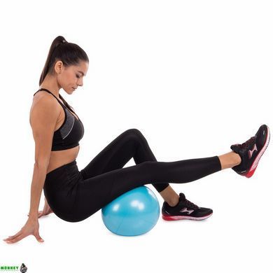 Мяч для пилатеса и йоги Pilates ball Mini Pastel Zelart FI-5220-25 25 см бирюзовый