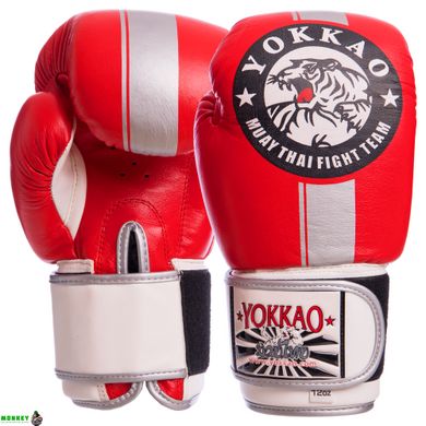 Боксерські рукавиці шкіряні YOKKAO YK016 10-16 унцій кольори в асортименті