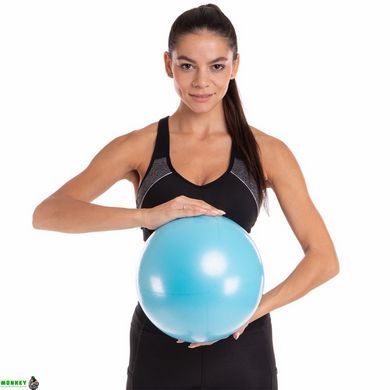 Мяч для пилатеса и йоги Pilates ball Mini Pastel Zelart FI-5220-25 25 см бирюзовый