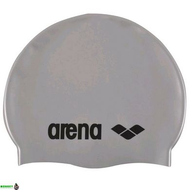 Шапка для плавання Arena CLASSIC SILICONE JR сріблястий Діт OSFM