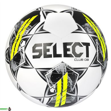 М'яч футбольний Select FB CLUB DB v23 білий, сірий Уні 4