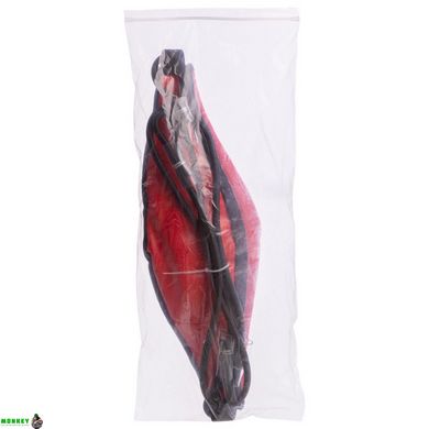 Груша пневматична на розтяжках Zelart BO-6316 35x20см чорний-червоний