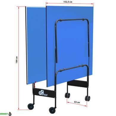 Стіл для настільного тенісу GSI-Sport Indoor Gk-2 MT-4690 синій