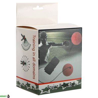 Пневмотренажер для бокса fight ball SP-Sport BO-0374B черный-красный