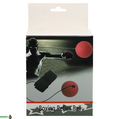 Пневмотренажер для бокса fight ball SP-Sport BO-0374B черный-красный