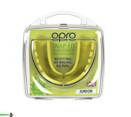 Капа OPRO Junior Snap-Fit Lemon Yellow Flavoured (art.002143007)