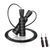 Скакалка швидкісна з протиковзкими ручками 4yourhealth 2.5m. Premium Jump Rope 2488 Чорна