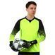 Воротарські рукавиці SOCCERMAX GK-4315 розмір 8-10 чорний-салатовий