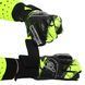 Воротарські рукавиці SOCCERMAX GK-4315 розмір 8-10 чорний-салатовий