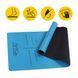 Коврик (мат) спортивный 4FIZJO PU 183 x 68 x 0.4 см для йоги и фитнеса Blue (P-5907739319555)