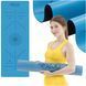 Коврик (мат) спортивный 4FIZJO PU 183 x 68 x 0.4 см для йоги и фитнеса Blue (P-5907739319555)