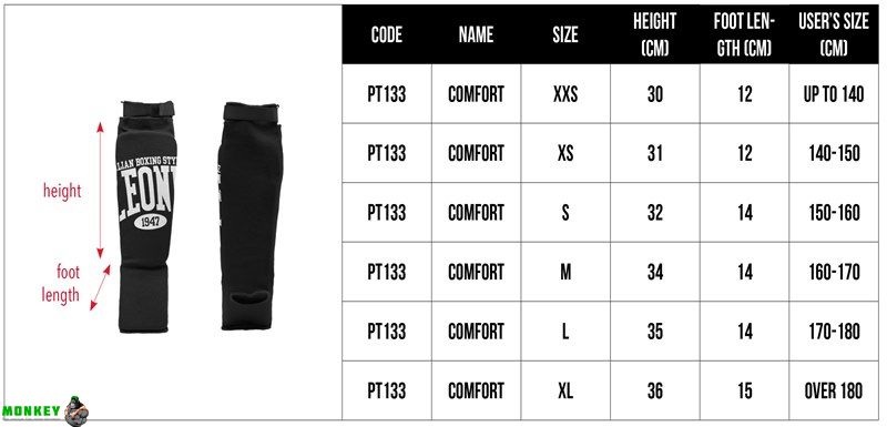 Захист гомілки Leone Comfort XS