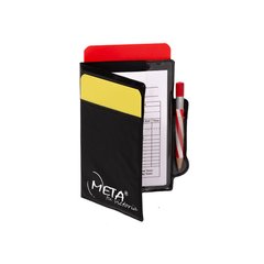 Набір карток арбітра Meta Referee Warning Cards Kit чорний Уні OFSM