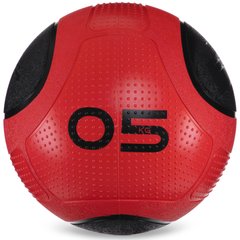 Мяч медицинский медбол Zelart Medicine Ball FI-2620-5 5кг (MD1275-5) (резина, d-24,1см, красный-черный)
