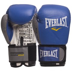 Боксерські рукавиці шкіряні EVERLAST EV-009B 10-14 унцій кольори в асортименті
