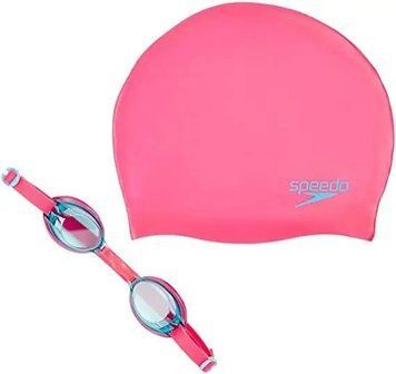Набір для плавання Speedo JET V2 SWIM SET JU рожевий Діт OSFM