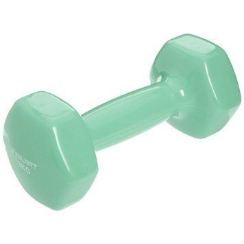 Гантелі для фітнесу з вініловим покриттям Zelart Beauty TA-5225-3-1 М'ятний (1x3кг) (1шт,)